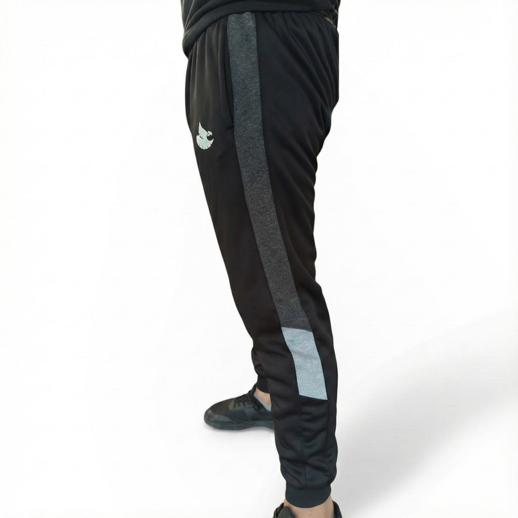 Black Bottoms with White and Grey Panels by Drift Hawk